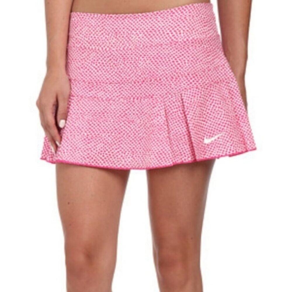 Nike Dri-Fit Pink Printed Pleated Tennis Skirt